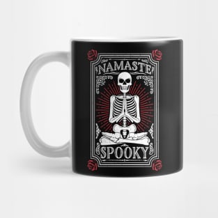 Namaste Spooky Halloween Yoga Skeleton Mug